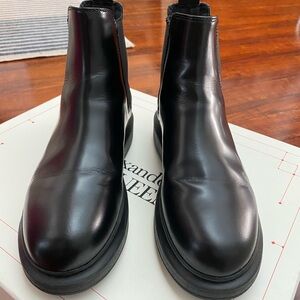 Authentic Alexander McQueen Black Ankle Boots.